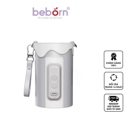 Dụng cụ hâm sữa du lịch Beborn TBW01WG - Thiết kế tiện lợi với 5 mức nhiệt, lý tưởng cho mẹ khi chăm sóc bé mọi lúc mọi nơi.
