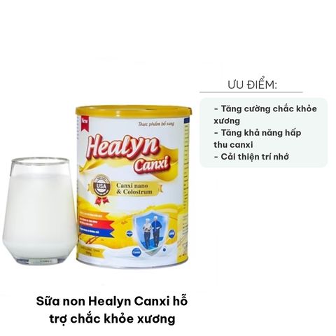 Sữa Non Healyn Canxi 900g - Hỗ Trợ Chắc Khỏe Xương, Tăng Cường Hấp Thụ Canxi, Dinh Dưỡng Thiên Nhiên, Giảm Nguy Cơ Thoái Hóa
