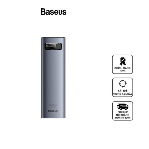 Hộp đựng ổ cứng SSD M.2 Baseus FlyJoy 4TB Type C 3.2 Gen2, Vỏ nhôm bền bỉ, Tản nhiệt tốt, Phù hợp với Windows, Mac, Linux