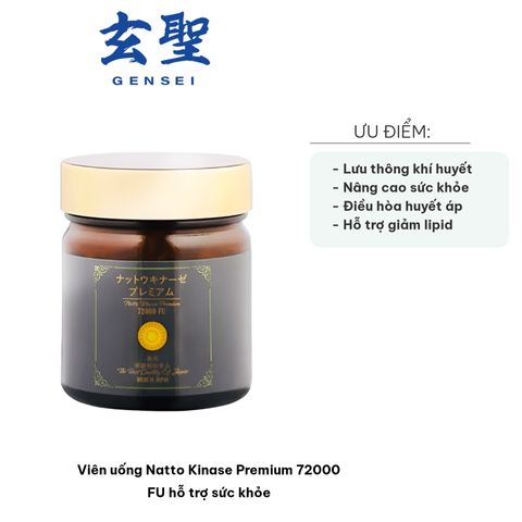 Viên uống Natto Kinase Premium 72000 FU - Hỗ trợ sức khỏe tổng thể với chiết xuất đậu tương lên men và thảo dược quý hiếm