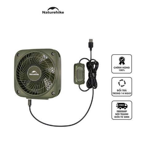 Quạt Mini Cắm Trại Naturehike CNK2300DQ018 - Thiết Kế Nhỏ Gọn, 3 Chế Độ Gió, Dễ Dàng Sử Dụng Cho Đi Phượt, Dã Ngoại