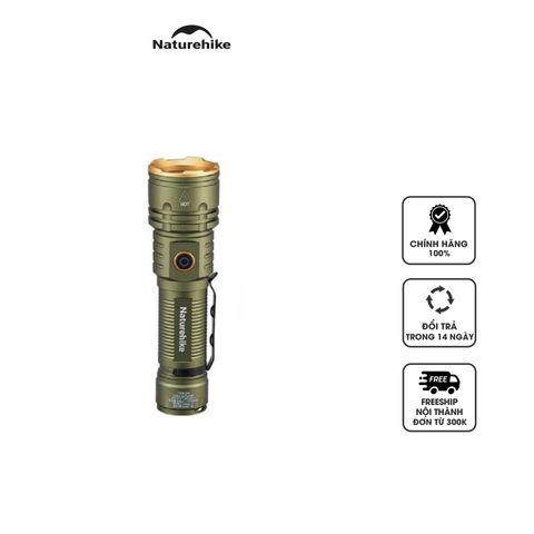 Đèn Pin Cầm Tay Siêu Sáng Naturehike CNK2300011 - Đèn Dã Ngoại Chịu Thời Tiết, Chiếu Sáng Tối Đa 2800LM, Phụ Kiện Tiện Lợi.