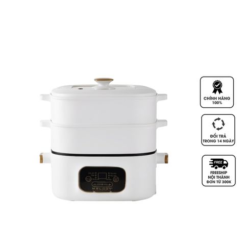 Nồi Lẩu Hấp Điện Đa Năng Thông Minh Melody MLD-623 - Dung Tích 3.5L, Chống Dính, Nấu Lẩu Tại Nhà, Sang Trọng, Tiện Ích