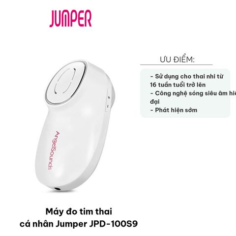 Máy Đo Tim Thai Cá Nhân Jumper JPD-100S9 - Thiết Bị Siêu Âm Kết Nối Ứng Dụng, Phát Hiện Nhịp Tim Thai Nhi Chính Xác