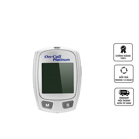 Máy đo đường huyết Acon On-Call Platinum - Thiết bị y tế chính xác, dễ sử dụng, kết quả nhanh chỉ sau 5 giây, phù hợp cho kiểm soát sức khỏe tại nhà