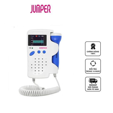 Máy Đo Tim Thai Cá Nhân Jumper JPD-100B - Thiết Bị Chăm Sóc Sức Khỏe Với Cảm Biến Từ Xa, Màn Hình LCD, Pin AA - Dễ Dàng Theo Dõi Nhịp Tim Của Bé