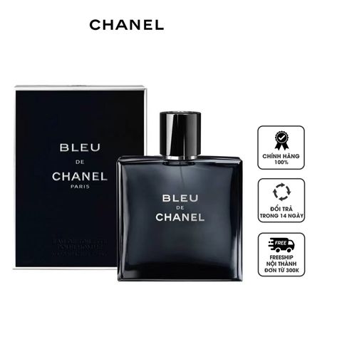 Nước hoa nam Bleu De Chanel EDT Pour Homme 100ml - Hương gỗ thơm nam tính, lịch lãm, sang trọng cho phái mạnh