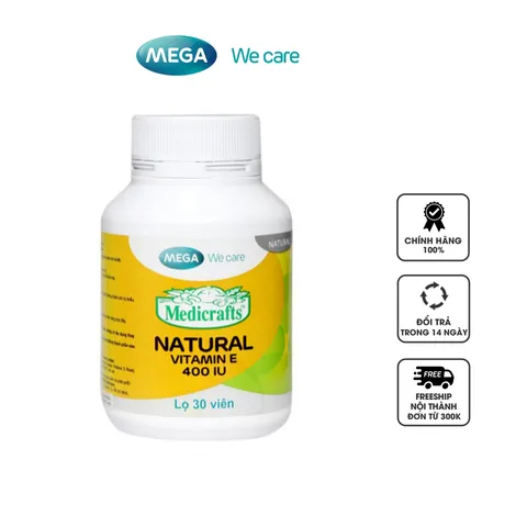 Viên uống Medicrafts Natural Vitamin E 400IU