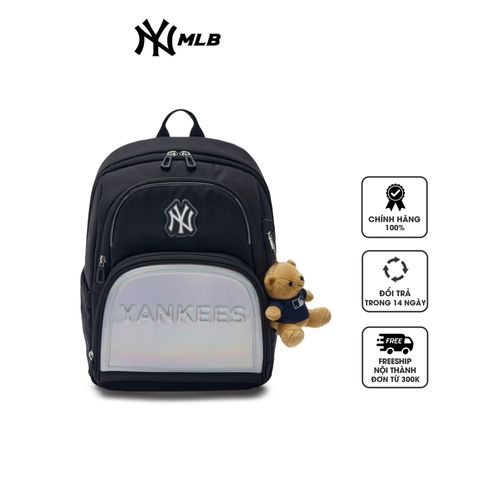 Balo trẻ em MLB Jack LED New York Yankees 7LBKB024N-50BKS Đen - Balo Chống Mài Mòn Nhiều Ngăn Thể Thao Phong Cách Thời Trang