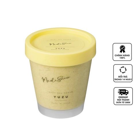 Muối Tắm Tẩy Tế Bào Chết Medi Snow Body Gel Scrub Hương Cam Yuzu & Matcha - Dưỡng Da Tự Nhiên, Làm Sáng Da Mịn Màng