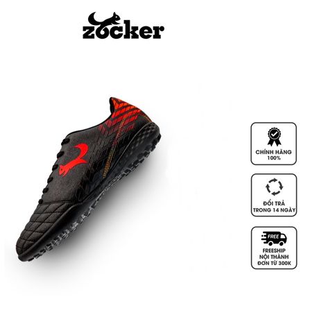 Giày đá bóng sân cỏ nhân tạo Zocker ZTF Space 2001 Black màu đen