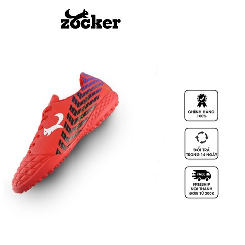 Giày đá bóng sân cỏ nhân tạo Zocker ZTF Space 2001 Red màu đỏ