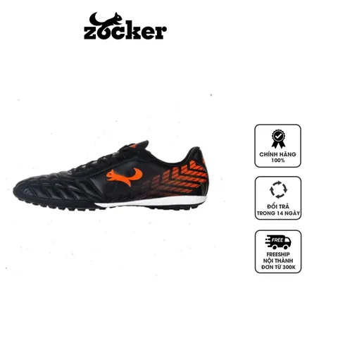 Giày đá bóng sân cỏ nhân tạo Zocker Pioneer màu đen