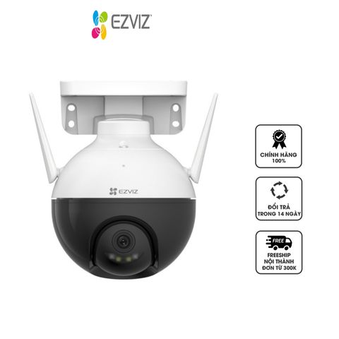 Camera Wifi Quay Quét Ezviz C8W 4MP 2K+ Với Màu Ban Đêm - Giám Sát An Ninh Ngoại Trời 360 Độ, Công Nghệ AI Nhận Diện Người