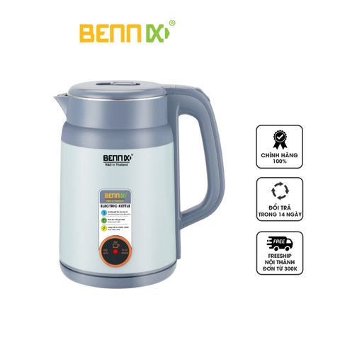 Ấm Siêu Tốc Bennix BN-200EK 2L - Đun Sôi Nước Nhanh, Giữ Ấm 55°C, An Toàn, Tiện Lợi cho Mọi Gia Đình