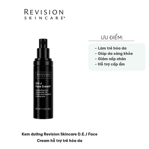 Kem Dưỡng Trắng Da Revision Skincare D.E.J Face Cream - Hỗ Trợ Trẻ Hóa Da, Giảm Nếp Nhăn, Dưỡng Ẩm Sáng Mịn 48g