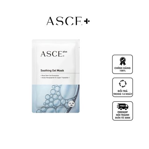 Mặt Nạ Gel Dưỡng Da Asce Plus Soothing - Cấp Ẩm, Làm Dịu Da Nhạy Cảm, Hỗ Trợ Phục Hồi Sau Treatment, Xâm Lấn