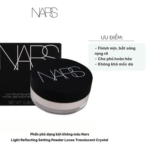 Phấn Phủ Dạng Bột Không Màu Nars Light Reflecting Setting Powder 11g - Trang Điểm Mịn Màng, Chống Bóng, Độ Bắt Sáng Tự Nhiên