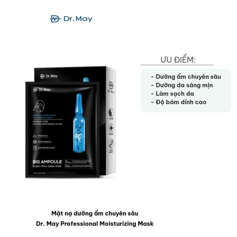 Mặt Nạ Dưỡng Ẩm Chuyên Sâu Dr. May - Công Nghệ Tencel & Than Hoạt Tính Binchotan, Giúp Cấp Ẩm Gấp 10 Lần, Phù Hợp Với Mọi Loại Da