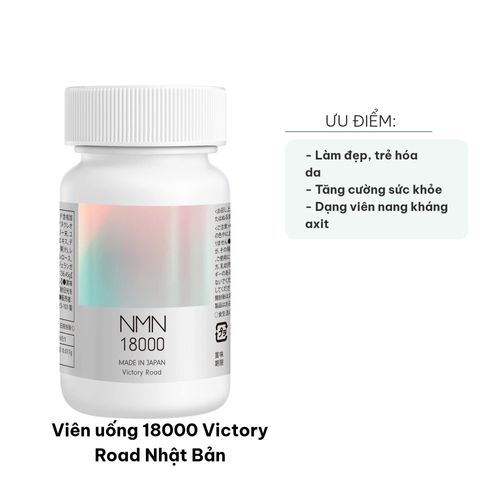 Viên uống làm đẹp da 18000 Victory Road Nhật Bản - Tăng cường sức khoẻ, trẻ hoá da, bổ sung collagen từ sữa ong chúa và tảo Chlorella