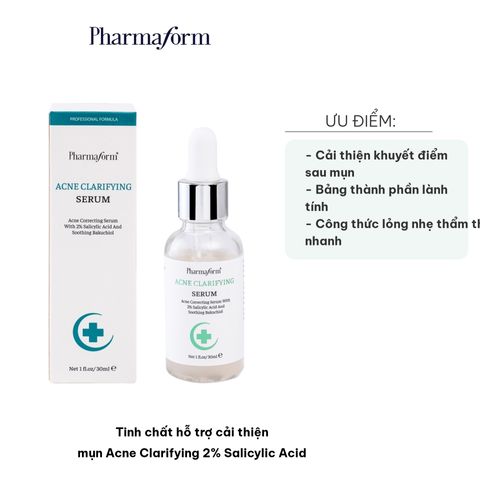 Tinh chất Acne Clarifying 2% Salicylic Acid - Hỗ trợ cải thiện mụn, kiểm soát bã nhờn & ngăn ngừa hình thành mụn mới, 30ml