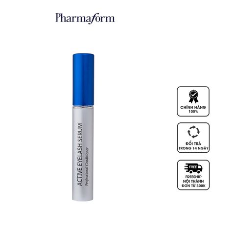 Tinh Chất Dưỡng Mi và Lông Mày Pharmaform Active Eyelash Serum 5ml - Hỗ Trợ Mọc Dày, Khỏe Mạnh, Thúc Đẩy Tăng Trưởng Lông Mi