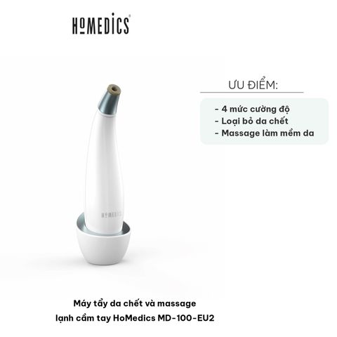 Máy Tẩy Da Chết và Massage Lạnh Cầm Tay HoMedics MD-100-EU2 - Thiết Bị Chăm Sóc Da Professionnal Tại Nhà, Hiệu Quả Cao