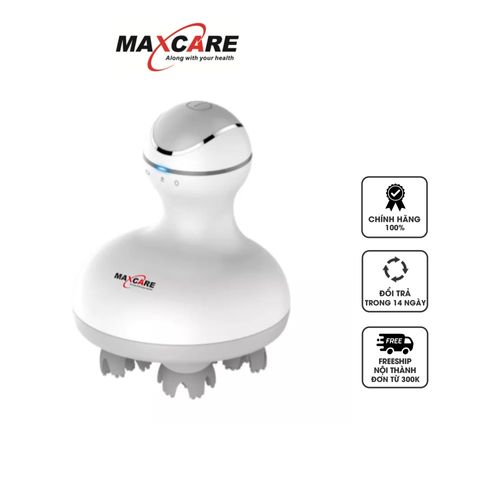 Máy massage cầm tay đa năng Maxcare Max631H - Thiết bị massage 4 con lăn 360 độ, giảm nhức mỏi toàn thân, dễ sử dụng, chống nước IPX7