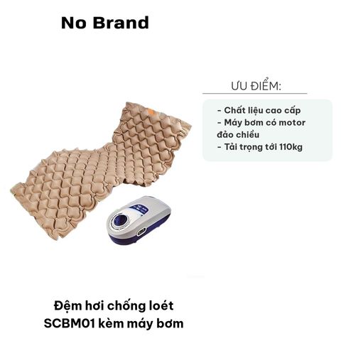 Đệm Hơi Chống Loét SCBM01 - Kèm Máy Bơm, Chất Liệu PVC Cao Cấp, Giải Pháp Cho Người Nằm Lâu, Giảm Lở Loét Da
