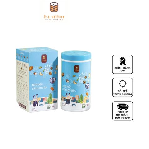 Ngũ Cốc Lợi Sữa Ecolim 500g Cho Mẹ Sau Sinh - Tăng Cường Dinh Dưỡng & Lượng Sữa Tự Nhiên, An Toàn & Hữu Cơ