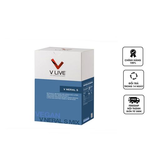 Bột Uống Tăng Miễn Dịch V Neral S Vlive International - Collagen, Lutein Giúp Làm Đẹp Da và Bảo Vệ Mắt - Hộp 28 Gói Thực Phẩm Chức Năng
