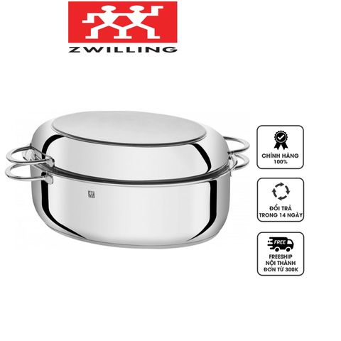 Nồi Chảo Đa Năng Zwilling Plus 40993-000-0 Dáng Bầu Dục - Tiết Kiệm Năng Lượng, Chất Liệu Thép Không Gỉ, Dùng Cho Nấu Nướng, Hấp, Lẩu, Frypan