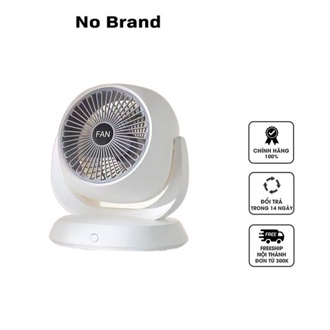 Quạt Tích Điện Để Bàn Fan F3 - 3 Cấp Độ Gió, Xoay 180 Độ, Pin Lithium-Ion, Thiết Kế Tiện Lợi Cho Nguồn Gió Lưu Thông