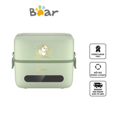 Hộp Cơm Cắm Điện 2 Tầng Bear DFH-B12K5 - Giữ Nhiệt, 1.2 Lít, Khay Inox 304 Chất Lượng Cao, Nấu Ăn Nhanh 10 Phút