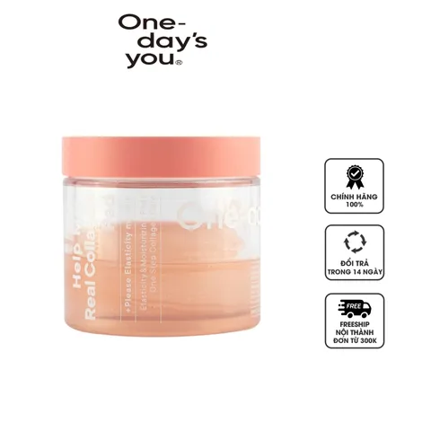 Toner pad dưỡng ẩm trẻ hóa da One-day's you Help me! Real Collagen