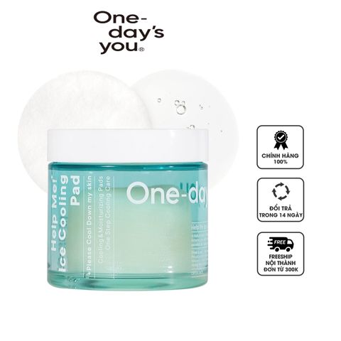 Toner pad mát dịu da One-day's you Help Me Ice Cooling