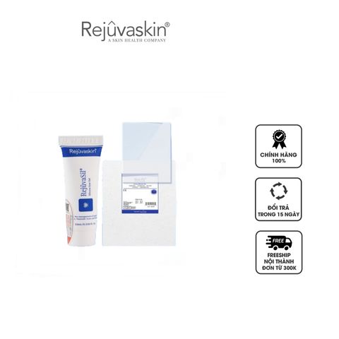 Bộ 2 sản phẩm ngừa sẹo lồi Rejuvasil Scar FX Heal Kit - Gel và miếng dán hỗ trợ mờ sẹo an toàn, hiệu quả cho mọi loại da