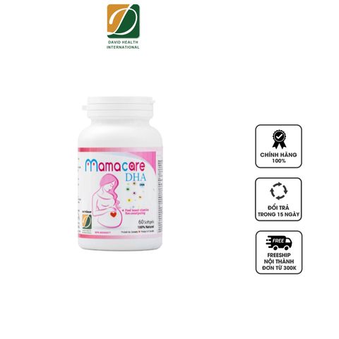 Vitamin Tổng Hợp Mamacare DHA cho Mẹ Bầu - 60 Viên Hỗ Trợ Thai Kỳ Khỏe Mạnh và Phát Triển Thai Nhi
