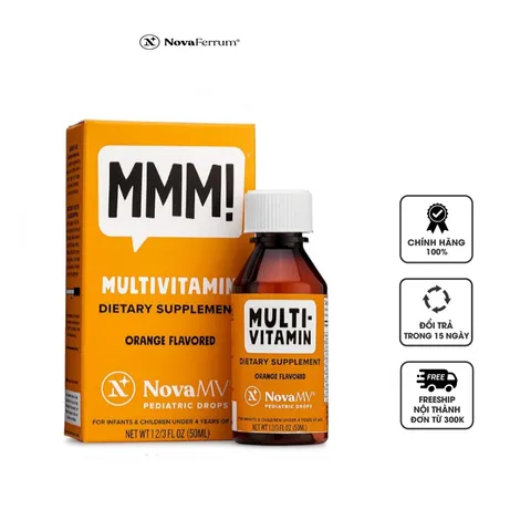 Vitamin tổng hợp có D3 và C MMM Novaferrum Multivitamin cho bé