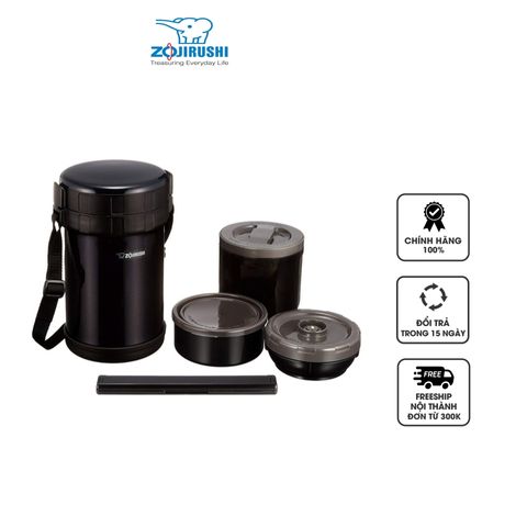Hộp Cơm Giữ Nhiệt Zojirushi XE20-AD - 3 Ngăn Cao Cấp Cho Văn Phòng Và Picnic, Chất Liệu Nhựa An Toàn, Giữ Nóng 6 Giờ
