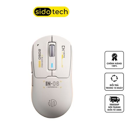 Chuột Gaming Bluetooth Sidotech IN6 - Thiết Kế Ergonomic, Kết Nối Linh Hoạt, Tốc Độ Phản Hồi CAO, Dung Lượng Pin 500mAh
