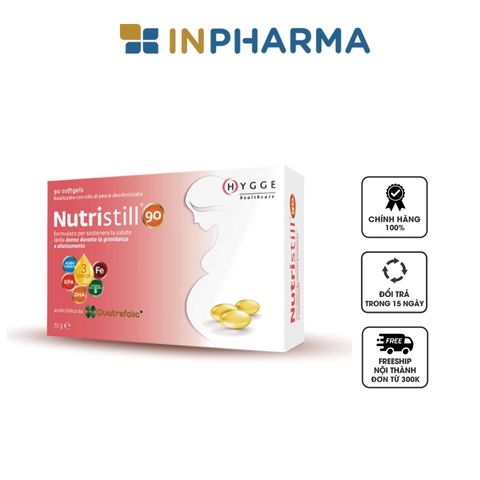 Vitamin Tổng Hợp Cho Bà Bầu Nutristill 90 - Giải Pháp Dinh Dưỡng Toàn Diện Với 13 Vitamin, DHA & Sắt Hỗ Trợ Mẹ Và Thai Nhi Khỏe Mạnh