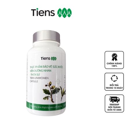 Viên Dưỡng Nhan Thảo Mộc Tiens Uniwomen - Hỗ Trợ Sức Khỏe & Làm Đẹp Da Cho Phụ Nữ Sau Sinh, Chiết Xuất Tự Nhiên 60 Viên