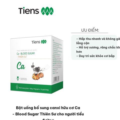 Bột Uống Bổ Sung Canxi Hữu Cơ Ca - Blood Sugar Thiên Sư Cho Người Tiểu Đường, Hỗ Trợ Xương Khớp, Duy Trì Sức Khỏe