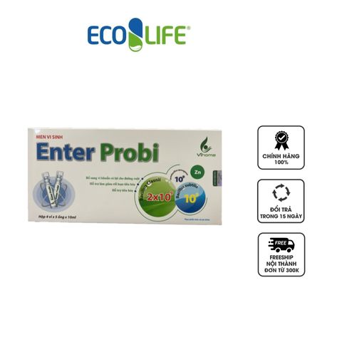 Men vi sinh Enter Probi - Hỗ trợ tiêu hóa cho trẻ và người lớn, bổ sung lợi khuẩn, hộp 20 ống x 10ml chất lượng cao
