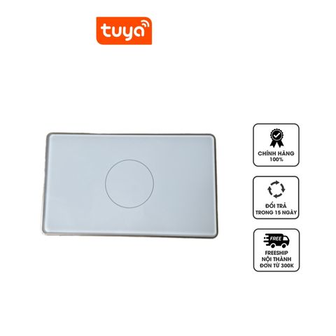 Công Tắc Cảm Ứng Thông Minh Zigbee Tuya Viền Vàng Hình Chữ Nhật - Điều Khiển Giọng Nói Tương Thích Google Home & Amazon Alexa