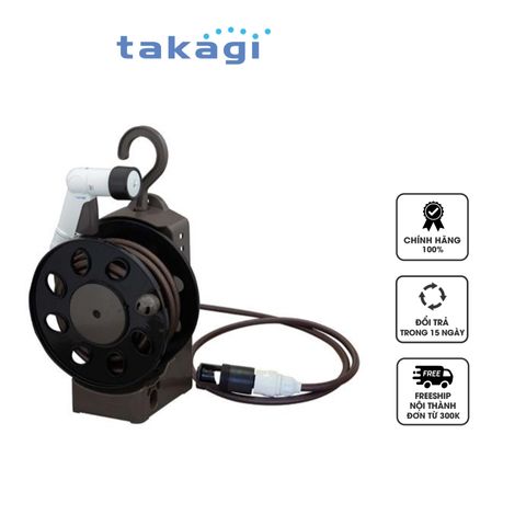 Bộ cuộn vòi tưới cây treo tường đa năng Takagi R1410BR 10m - 4 chế độ phun, thiết kế gọn nhẹ, tiện lợi cho khu vườn xanh tươi