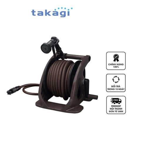 Bộ Vòi Tưới Sân Vườn Takagi R330TBR Dài 30m - Chống Rối, 4 Chế Độ Phun, Nhựa PP Cao Cấp Chống UV - Thiết Bị Tưới Nước Tiện Lợi
