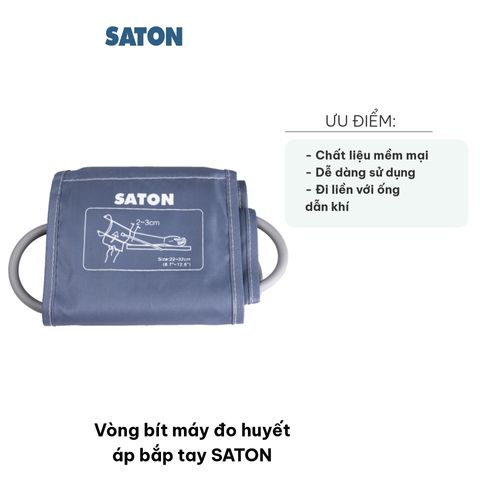 Vòng Bít Máy Đo Huyết Áp Bắp Tay SATON - Chất Liệu Mềm Mại, Dễ Dàng Điều Chỉnh, Sử Dụng Tối Ưu cho Thiết Bị Y Tế