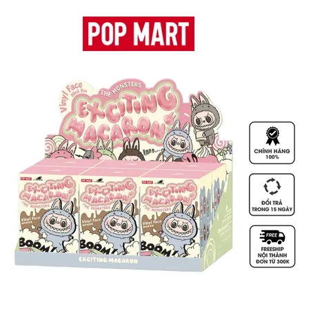 Set 6 móc khóa Labubu Pop Mart Macaron V1